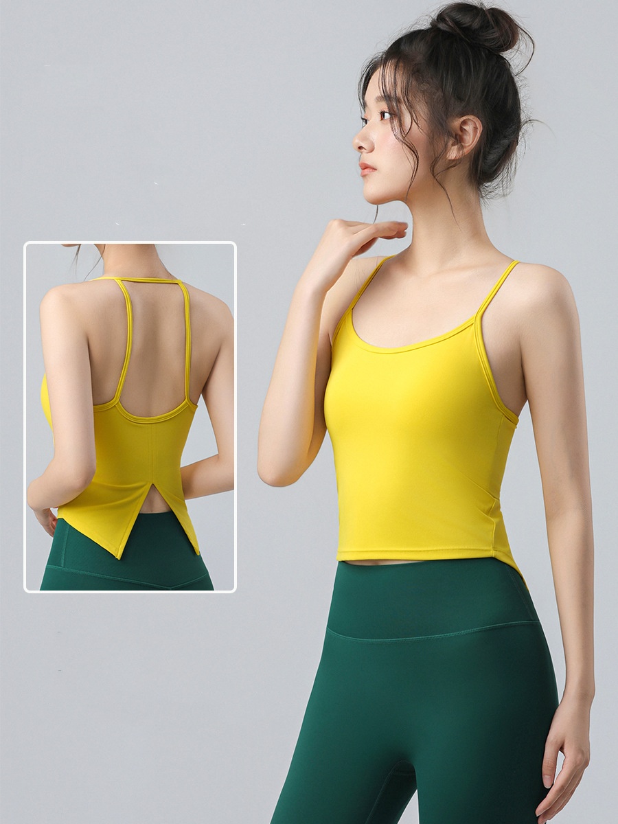 Pilates Yoga One - 夏の新作 レディース ヨガ ワンピース カップ付き 胸パッド入り