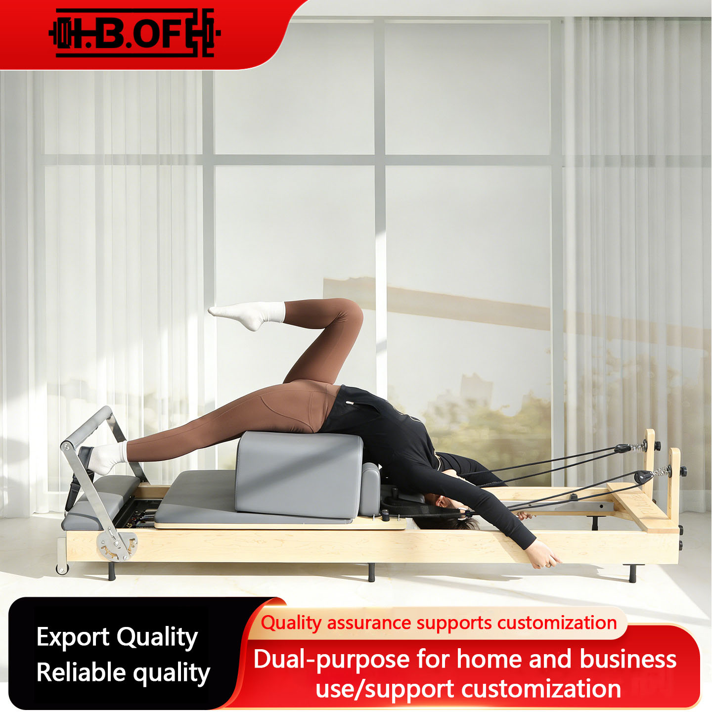 ピラティス器具、大型器具、コアベッド、家庭用メープルオーク、 - Pilates And Yoga Studio のレビューと価格