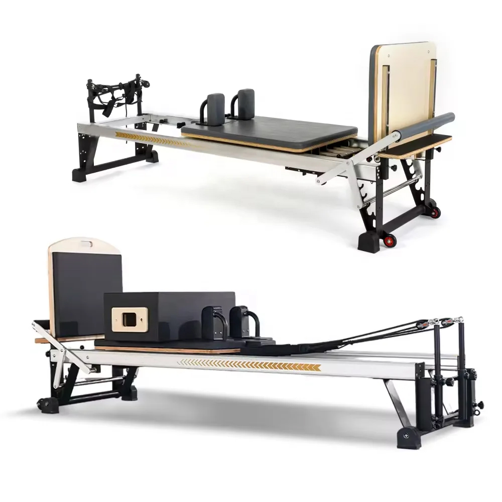 業務用ピラティスリフォーマーマシン工場製アルミ製ピラティス器 - Pilates And Yoga Studio のレビューと価格