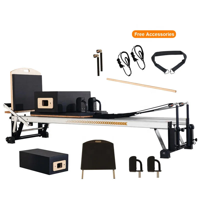 業務用ピラティスリフォーマーマシン工場製アルミ製ピラティス器 - Pilates And Yoga Studio のレビューと価格