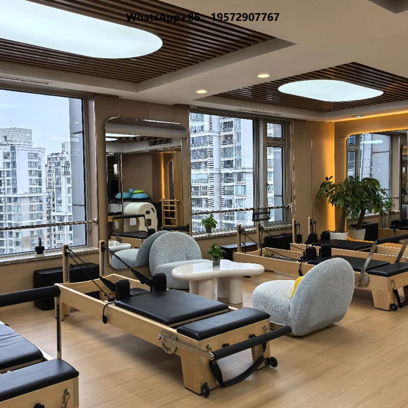 カスタマイズ可能なメープル木製調整式多機能ピラティスコアベッ - Pilates And Yoga Studio のレビューと価格