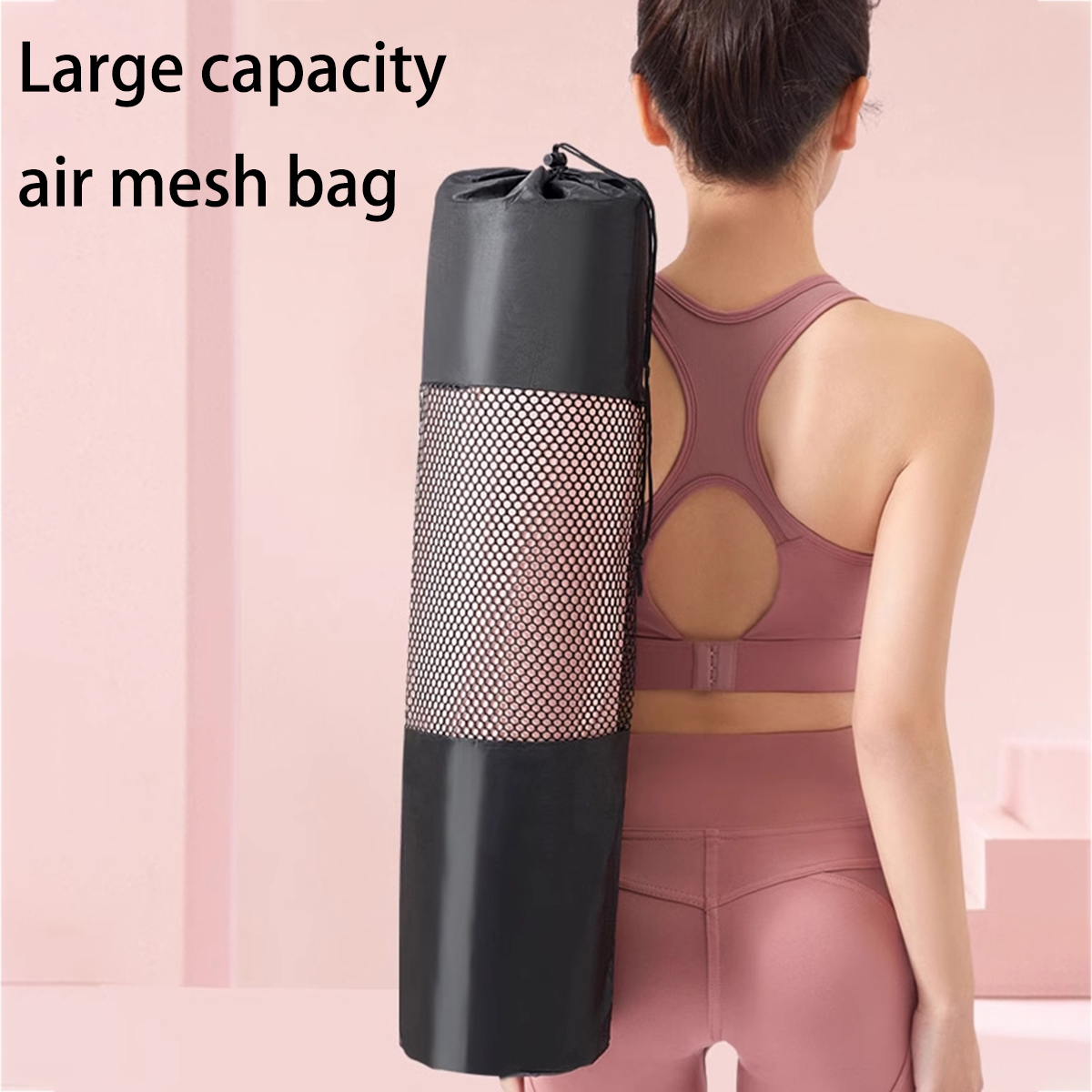 通気性のあるヨガマット収納メッシュバッグ - 耐久性のあるオ - Pilates Yoga Studio のレビューと価格