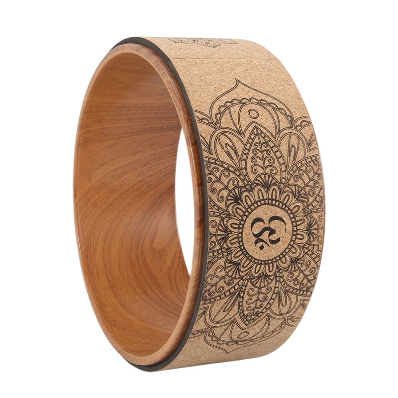 ヨガポーズやバックベンド、インバージョン用の高級コルクヨガホ - Yoga Wheel Dharma のレビューと価格