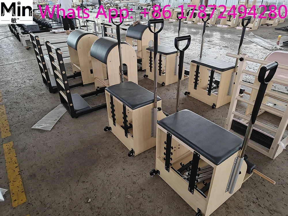 業務用オーク製ピラティス・ウンダチェア、ヨガスタジオ向け調整 - Pilates And Yoga Studio のレビューと価格