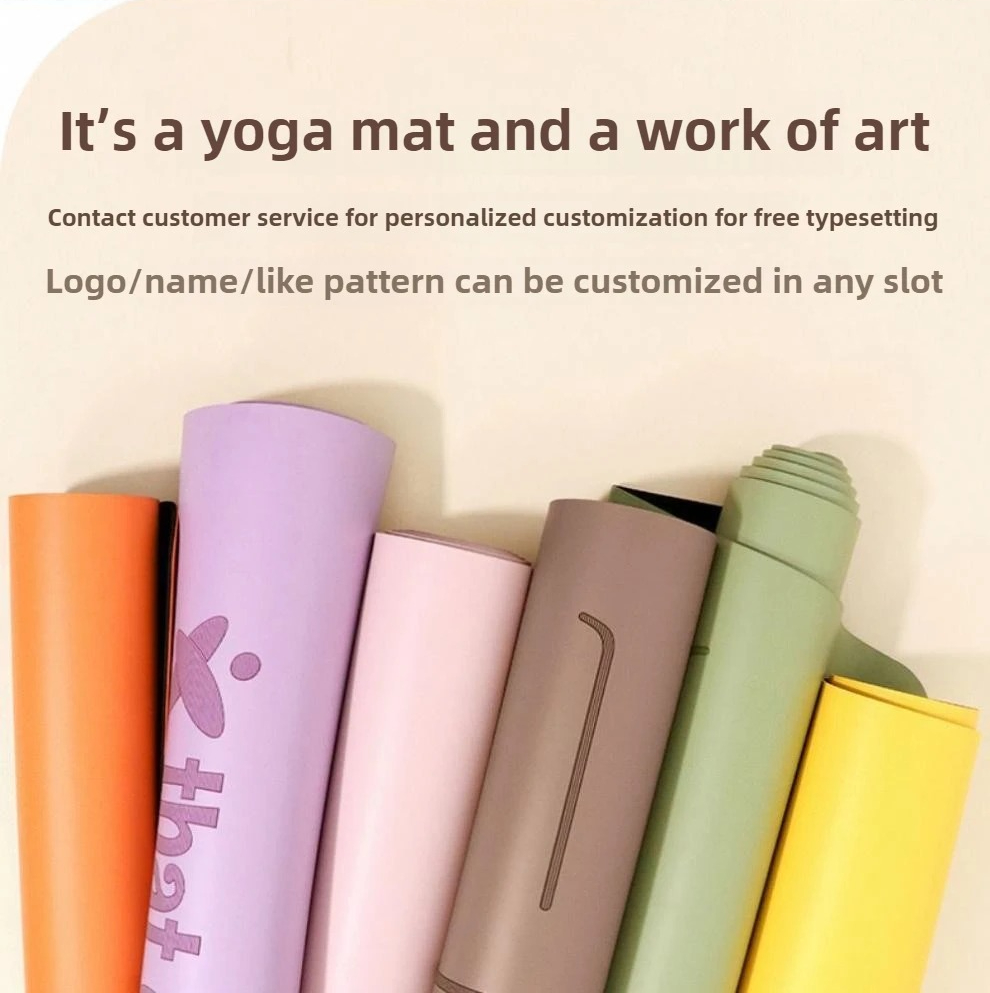 ノンスリップヨガマットピュアカラーラバー - 女性フィットネ - Pilates And Yoga Studio のレビューと価格