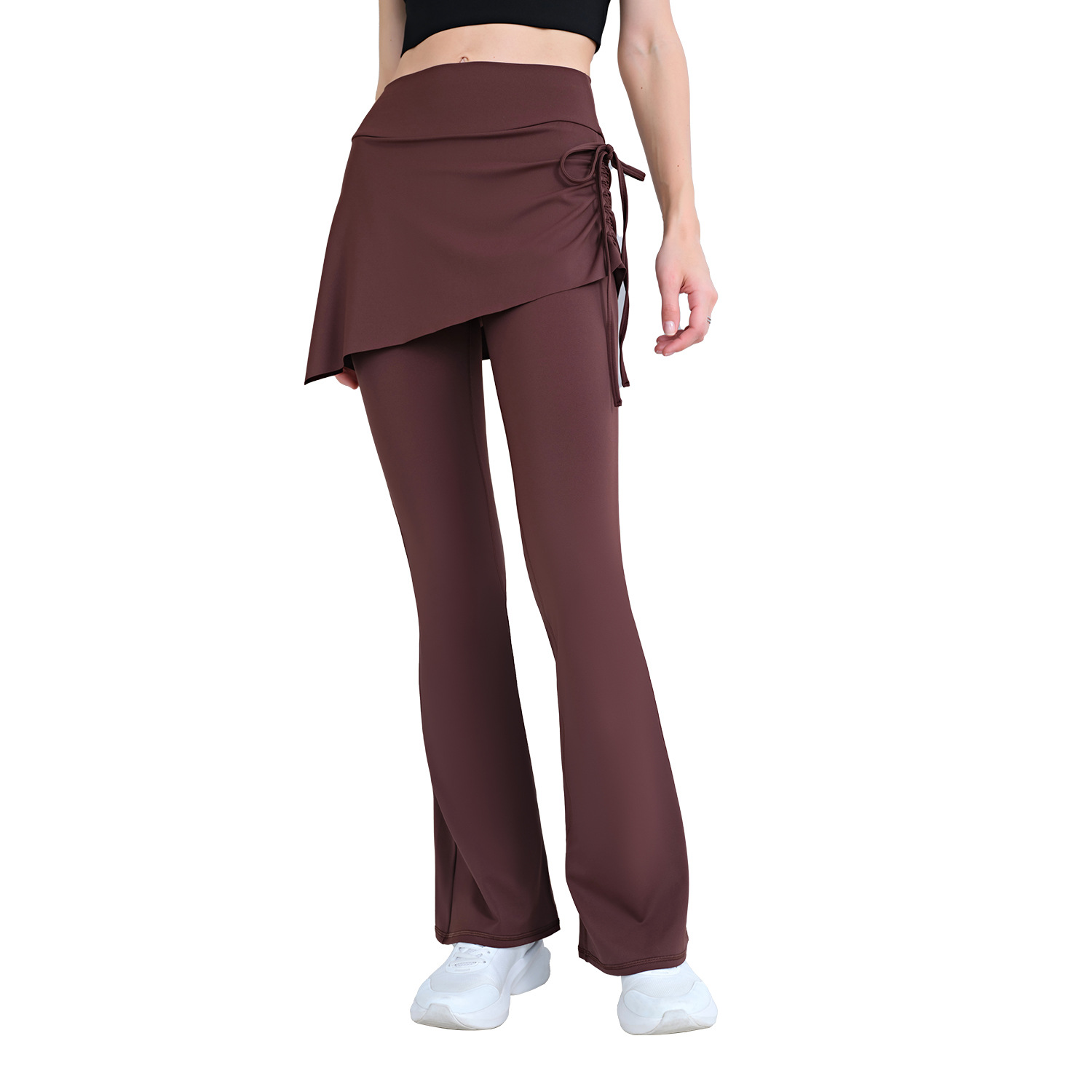 女性用ハイウエストフレアヨガスコート – ピラティスやジム用 - Pilates Yoga Roma のレビューと価格