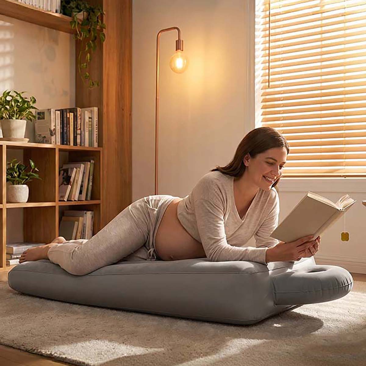 インフレータブル妊娠枕ヨガマット妊婦用インフレータブルマット - Pilates Yoga Studio のレビューと価格